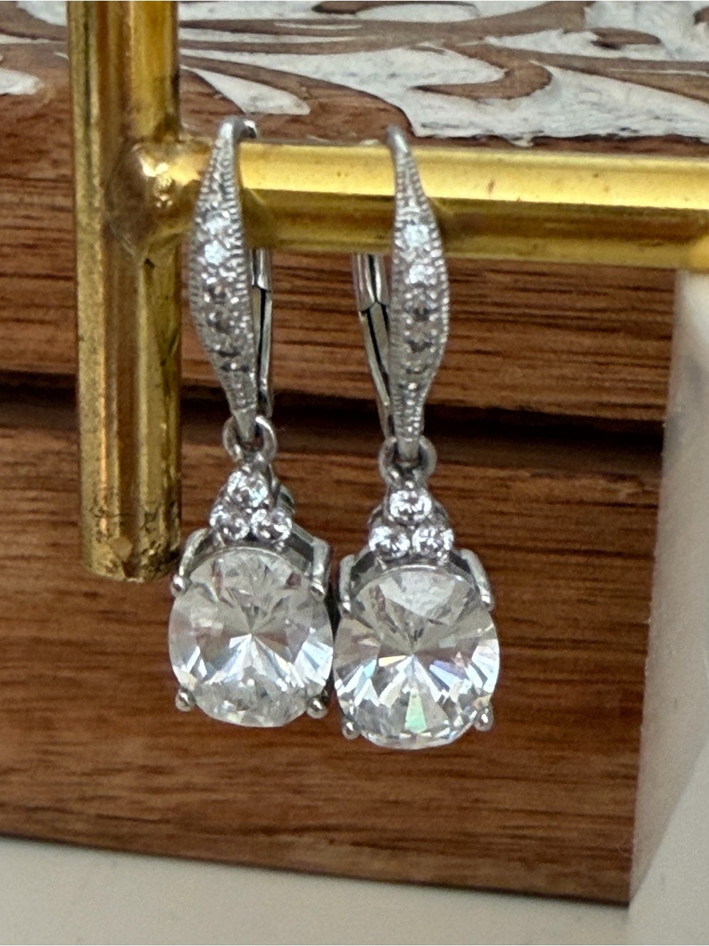 NARDI oval drop dangle earrings